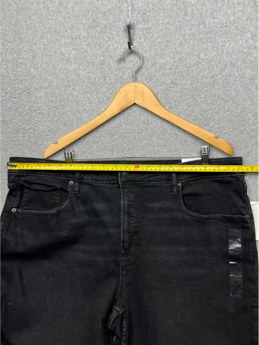 Free Assembly Jeans Womens Plus 22 The Original 90'S Straight Black Inseam 28''